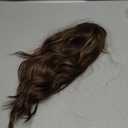 PANEWAY Hair Topper 16Inch Hair Toppers For Women Wavy Curly Brown Highlights Clip In Synthetic Wiglets for Women