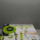 Axe Throwing Game for Backyard - Outdoor Games for Kids Adults Family - Bristle Target, Bow & Arrow, Throwing Axes, Ninja Stars Darts Includes - Archery Games for Yard Lawn Carnival (Green)