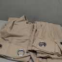 NICETOWN Thermal Insulated Eyelet Top Room Darkening Panels/Curtains/Drapes for Bedroom (2 Panels, W42 x L84 inches, Biscotti Beige)