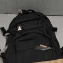 Academia Aesthetic Backpack Canvas Backpack Vintage Aesthetic Backpack Laptop Backpack Book Bags Casual Daypack (Black)
