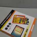 5X 10X Full Page Magnifying Glass for Reading, Rechargeable with 48 Adjustable LED Lights & 3 Light Modes, Comfort-Grip & Lightweight Handheld Magnifier for Seniors, Reading Aid, Low Vision(Orange)