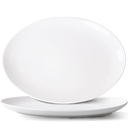 Serving Platters Set of 40 pcs Oval White Serving Platters, Large Porcelain Serving Platter Set for Party, Appetizers, Charcuterie, Sushi & Dessert, Microwave & Dishwasher Safe