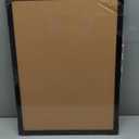 Yunihome Cork Bulletin Board, 17x23 Inches Hanging Cork Board Wooden Framed with Pins for Wall, Dorm Room, Office, Home Decor  Natural Cork & Black Frame