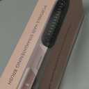 Cordless Straightener Straight Hair Brush, Negative ion Thermal Hair Care Portable Mini Straight Hair Comb, Dual use Straight curl and Smooth Hair Quality, 360 ° Anti Scald, USB Charging- Black