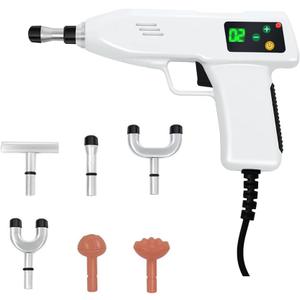 Electric Chiropractic Massager 400N, 4 Levels Force Spine Correction Massage, 10pcs Multifuction Heads for Adjusting Chiropractic, Soothing Bones, Massage Acupuncture Points