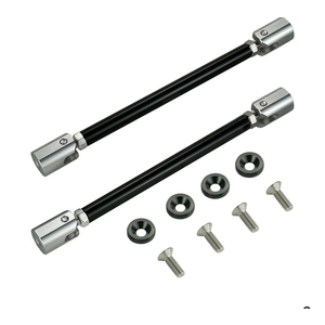 STETION Universal Splitter Strut Rods 9.44''-11'' Length Front Bumper Lip Support Strut Rod Tie Bars Fit Most Vehicles (9.44'' - 11'' Length)