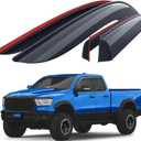 Goodyear Shatterproof Side Window Deflectors for Trucks Dodge RAM 1500 2019-2025 Quad Cab, Tape-on Rain Guards, Window Visors for Cars,Vent Deflector, Vent Visor, Truck Accessories,4 pcs - GY008864