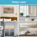 20PCS 1.69 x 0.75 inch Black Flush Mount Bracket Stainless Steel Interlock Hanging Buckle Z Clips Headboard Wall Mounting Brackets French Cleat Picture Hanger Heavy Duty with 40PCS Screws