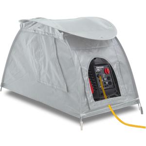 Small Inverter Generator Cover While Running, Portable Waterproof Generator Shed CoverOutdoor Generator Tent Cover for Rain, Fit Most 1000-5500 Watt Inverter Generators, Grey