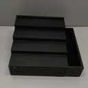 Cologne Stand Organizer for Men, 3 Tier Cologne Display Shelf with Velvet Lining Drawer and Compartments for Watch, Jewelry, Perfume Display Risers for Cologne, Great Gift for Father