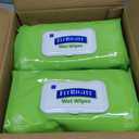 Pack of 6 Medline FitRight Aloe Personal Wipes, 8 x 10 Inches, Scented, Soft Pack with Flip Top Lid, Pack of 100