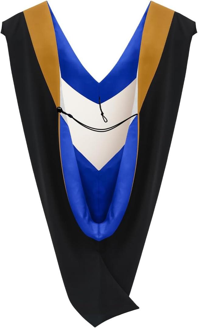 CLERKMANS Unisex Graduation Hood for Bachelors & Masters Degree -University Academic Hood