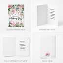 Artoid Mode 24 Pack Rose Flower Happy Mother's Day Cards Gift With Envelope & Stickers Blank Note Greeting Cards, 5 x 7 Inch