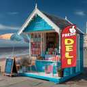 Fresh Deli Feather Flag for Business Advertising 6 FT Swooper Flag for Storefronts Retailers Shops Food Trucks Events and Fairs (Flagpole Not Included)