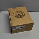 Prus Waso Amber Glass Soap Dispenser Set, Hand Soap and Lotion Set with Black Stainless Steel Pump, Perfect for Modern Bathroom Decor. (Amber)