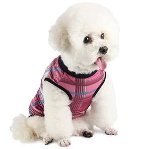 Etdane Dog Recovery Suit for Female Male Dog Onesie for Surgery Dog Surgical Suit After Spayed Dog Neuter Body Suits Fit Small Medium Dog with Pee Hole Pink Plaid/Medium Etdane Dog Recovery Suit for Female Male Dog Onesie for Surgery Dog Surgical Suit After Spayed Dog Neuter Body Suits Fit Small Medium Dog with Pee Hole Pink Plaid/Medium