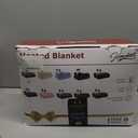 Homemate Electric Heated Blanket Queen Size - 84"x90" Heating Blanket Queen Size Dual Control 1/2/4/6/8 Hours Auto-Off 10 Heat Level Over-Heat Protection Flannel Sherpa ETL Certification