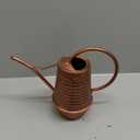 Small Watering Can, 0.3 Gallon/34oz., Copper, Galvanized, Indoor Water Can, Metal Watering Can with Long Spout, Plant Water Can for Indoor Plants