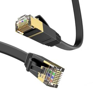 Cat 6 Ethernet Cable 3 ft2packs High Speed RJ45 Internet Cable for Outdoor & Indoor Support CAT6 Network Solid Slim Flat Black Computer LAN for PC3 Feet2