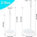 4pcs Doll Stands Display Holder, Adjustable Doll Stands Portable Support Racks, Action Figure Stand Bracket Organizers Dolls Accessories for 12inches - 18inches Doll (White)