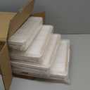 4 Tier Plastic Storage Bins with Lid 23QT, Stackable Storage Containers with Wheels, Folding Boxes, Collapsible Bins, Closet Organizers and for Living Room,Office,Dorm