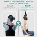 Neck Stretcher Cervical Traction - Over-The-Door Neck Traction for Home Use, Portable Neck Stretcher for Neck Pain Relief Home Physical Therapy