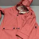 SOLOCOTE Kids Rain Jacket Hooded Lined Rubber RainCoats for Girls Boys Waterproof Windproof Size 5-14Y (9-10 Years, A-coral Red)