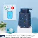 Blue Resin Star Soap Dispenser - 12 oz Refillable Liquid Hand Soap Lotion Dispenser With Large Pump - Perfect For Bathroom, Kitchen & Gifts