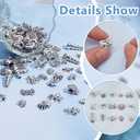 PH PandaHall 150PCS 15 Styles Ocean Animal Tibetan Beads Antique Silver Sea Turtle Starfish Spacer Beads Sea Life Creatures Alloy Loose Beads for DIY Necklace Bracelet Craft Jewelry Making