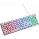 Skytech Gaming Classic K-1000 RGB Gaming Keyboard, 104 Keys USB Wired Keyboard, Customizable Chroma RGB Backlighting, 19 Anti-Ghosting Keys, Multimedia Function Keys, Support Windows 7/10/11 -White