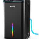 Dehumidifier for Home (98 OZ, 1000 sq ft), Small Quiet Dehumidifiers with Drain Hose, Auto Shut-Off, Sleep Mode, 3 Timer Modes, for Bedroom, Bathroom, Basement (CT6-Light Black)