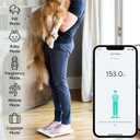 Wyze Smart Scale X - Digital Bathroom Scale for Body Weight, BMI, Body Fat, Muscle Mass, Heart Rate Monitor | ITO Glass & LED Backlight | Batteries Included, 400 lbs (White)