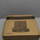 Vinyl Record Player 3-Speed Bluetooth Suitcase Portable Belt-Driven Record Player with Built-in Speakers RCA Line Out AUX in Headphone Jack Vintage Turntable (black)