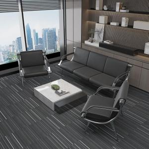 wonline 5 Seat Waiting Room Chair with Armrest PU Leather Office Furniture, Office Guest Seating Lobby Conference Reception Chairs for Airport Clinic Hospital Bank Salon Barber(Black) wonline 5 Seat Waiting Room Chair with Armrest PU Leather Office Furniture, Office Guest Seating Lobby Conference Reception Chairs for Airport Clinic Hospital Bank Salon Barber(Black)