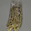 Heavy Duty O-Ring Drive Chain (Gold) Compatible with Yamaha Warrior 350 Raptor 350 700 700R YFZ450 YFZ450R XT250 XT550 YZ100 Outlaw 450 525 QuadRacer LT500R KLT200 KLT250 KE250 KZ200