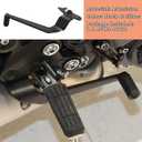 Motorcycle Brake Pedal Foot Lever Replacement for Yamaha MT-07 MT07 FZ-07 FZ07 2021-2024 XSR700 2022-2024 Rear Brake Lever(Black)