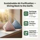4 pack Naturally Activated Bamboo Charcoal Air Purifying Bags | Natural Home Deodorizer Bag | Charcoal Bag Odor Absorber For Pets | Odor Eliminator & Moisture Absorber Air Freshener Bag (200g Pyramid)