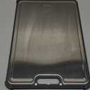 Premium 316 Stainless Steel Cutting Board for Kitchen Extra Large 16.9" x 11.8" Best Non-Toxic Chopping Board for Meat Food-Grade Metal & Eco-Friendly Wheat Straw Dual-Sided Healthy Kitchen Essential (Black)