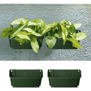 30 Pack Vertical Garden Planter,13 inch Wall Mounted Planter for Patio Indoor Outdoor Decor, Garden Self Watering Pot Balcony Plant Vegetable Fruit Herb Hanging Pocket Holder Flowerpot(Black)