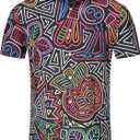 KYKU Mexico Shirt for Men Funny Beach Shirts Hawaiian Button Down Short Sleeve (Black, XXL)