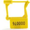 Plastic Security Padlock Seals Numbered Security Tags - Tamper Proof Disposable Locks for Luggage Medical Clothing (1000 PCS) (Yellow)