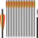 18Pcs 20 Inch Crossbow Bolt Hunting Carbon Arrows, 22 inch