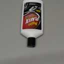 Meguiar's PlastX Clear Plastic Cleaner & Polish (10 oz) Bundle with Microfiber Cloth & Foam Pad (3 Items)