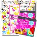 Disney Princess Stickers Party Favors - Bundle of 12 Sheets 240+ Stickers Plus Princess Castle Door Hanger