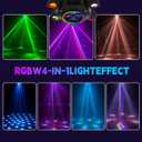 150W Moving Head DJ Lights, RGBW 4-in-1 LED 6 Arms Party Lights
Bee-Eye Stage Lighting Effects, Remote & Sound Activated & DMX512 Control, Strobe DJ Lights for Bar Wedding Disco