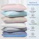 LUXEAR 2 Pack Cooling Pillow Cases Queen Size, Arc-Chill Q-Max > 0.5 for Hot Sleepers, Hair & Skin Friendly, Double-Sided, Machine Washable, Hidden Zipper, Gift for Women Men, 20x30, Blue