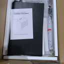 24" Night Stand Fluted Nightstand with Charging Station End Table 2 Drawers Storage, Large Modern Wood Wide Bedside Stand Side Table for Bedroom, Home Office Black Brown