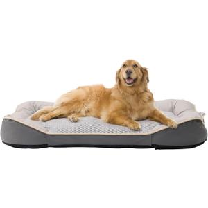 Pet Sofa Bed Washable - Cozy Supportive Cat Couch for Small Indoor Cat - Fluffy Puppy Dog Bed with Breathable Fabric (Large)