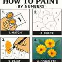 EnLvYY Paint by Numbers Kit for Adults 16x20in, DIY Acrylic Painting on Canvas, Halloween Pumpkin Scene with Haunted House, Full Moon and Bats, Unframed Beginner Wall Art, Gift for Friends and Family