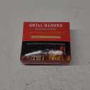 QUWIN BBQ Gloves, Oven Gloves, 1472 Extreme Heat Resistant,Grilling Gloves Silicone Non-Slip Oven Mitts, Kitchen Gloves for BBQ, Grilling, Cooking, Baking-1 Pair (Black, One Size Fits Most)